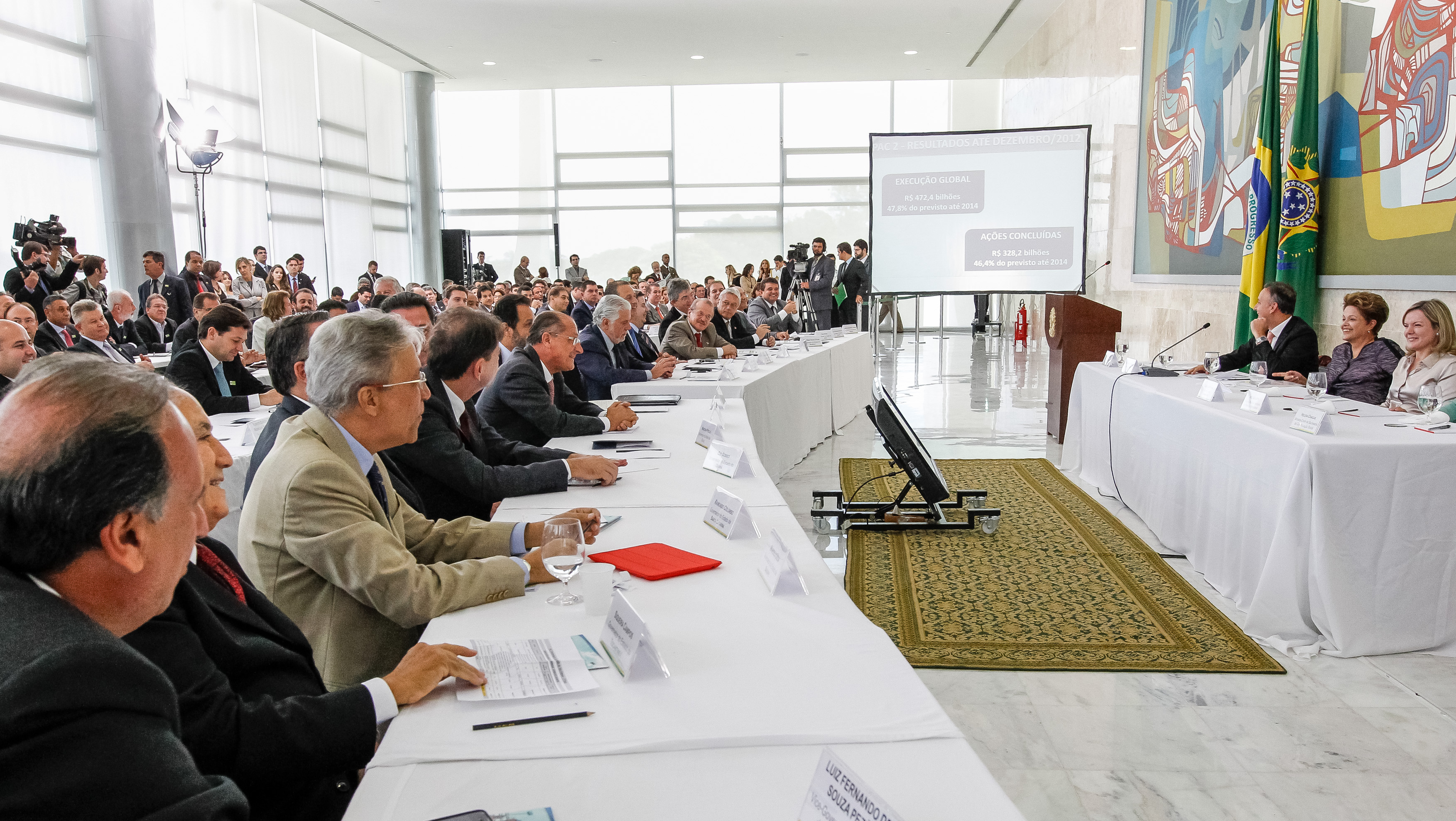 Presidenta Dilma Rousseff durante reunião com Governadores e Prefeitos. Brasília - DF, 06/03/2013