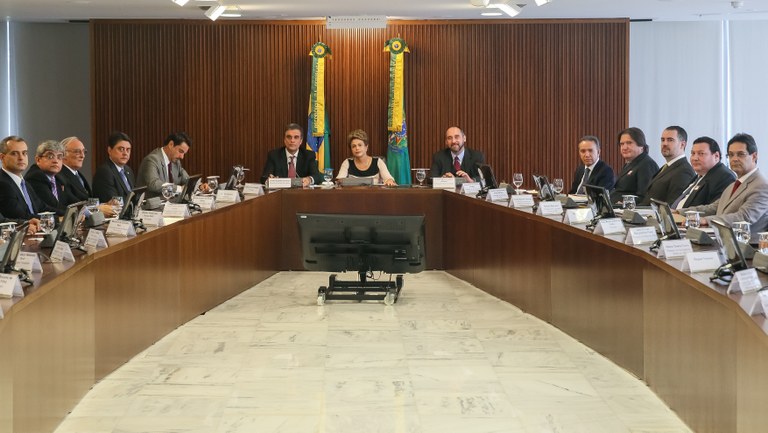  Presidenta Dilma Rousseff durante reunião com juristas no Palácio do Planalto. Brasília-DF, 07/12/2015
