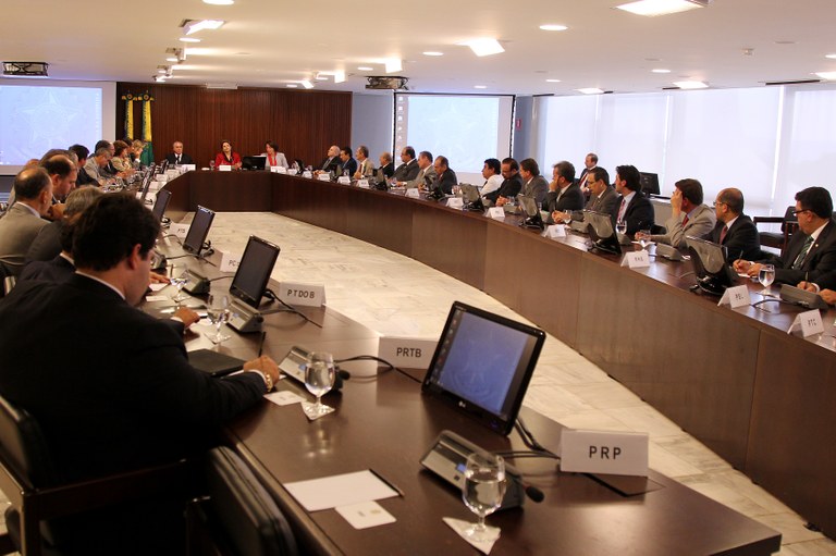 Presidenta Dilma Rousseff, durante reunião com lideres dos partidos aliados do Governo. Brasília-DF,07/11/2011