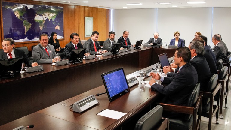Presidenta Dilma Rousseff durante reunião com Presidentes de Partidos Políticos. Brasília - DF, 27/06/2013
