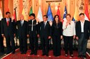 Presidenta Dilma Rousseff durante foto oficial da reunião da Cúpula Extraordinária da Unasul no Palácio do Governo. Lima - Peru, 19/04/2013