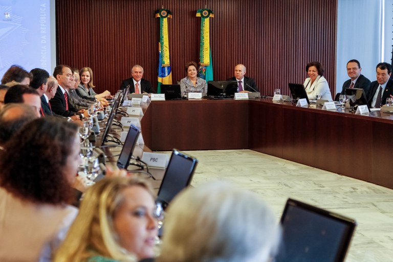 Presidenta Dilma Rousseff durante reunião do Conselho Político. Brasília - DF, 03/05/2012