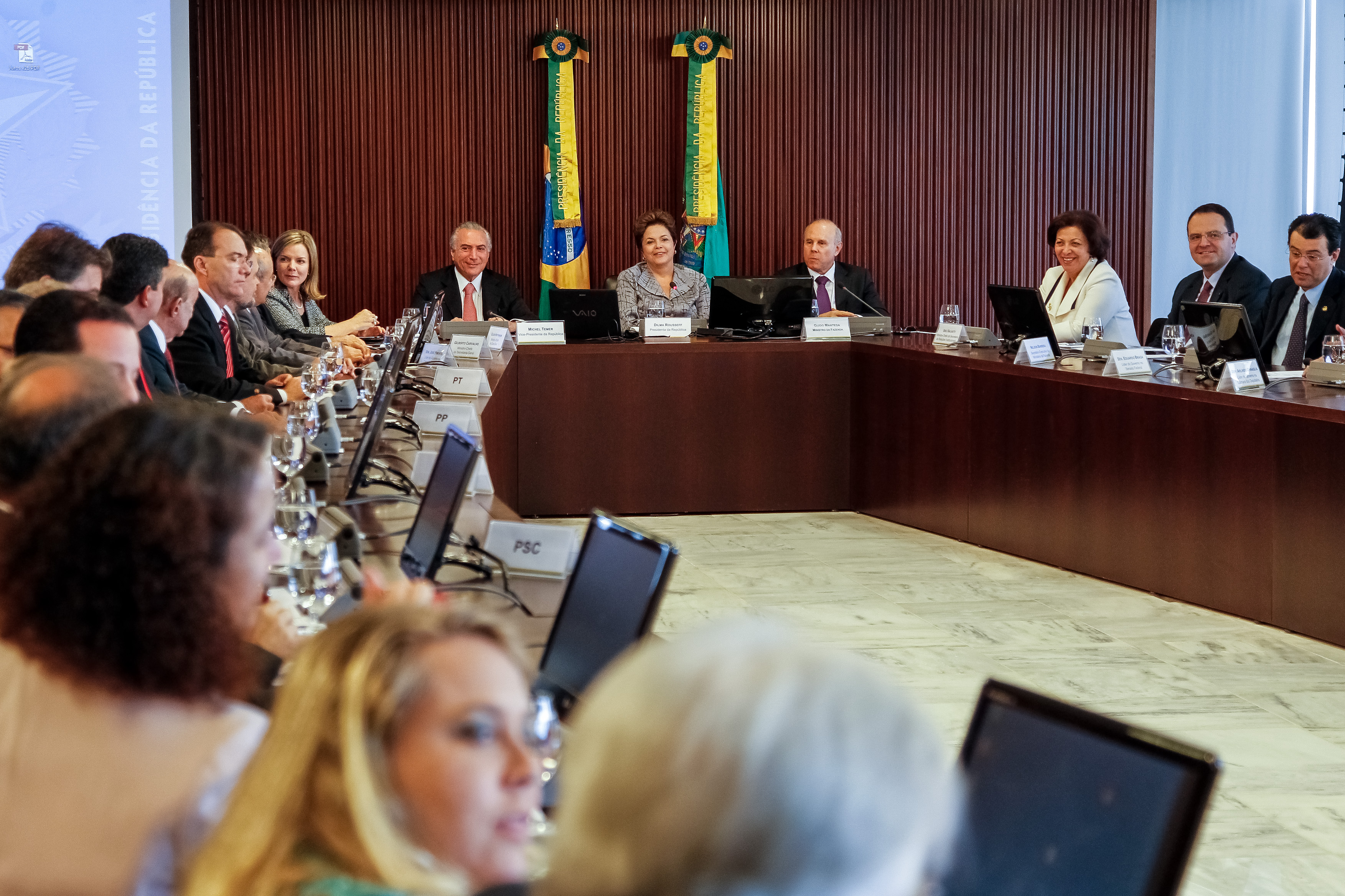 Presidenta Dilma Rousseff durante reunião do Conselho Político. Brasília - DF, 03/05/2012