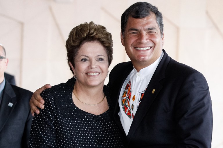 Presidenta Dilma Rousseff recebe a Presidente do Equador, Rafael Corra para reunião dos chefes de Estado do Mercosul, dos Estados Associados e dos países convidados. Brasília - DF, 07/12/2012