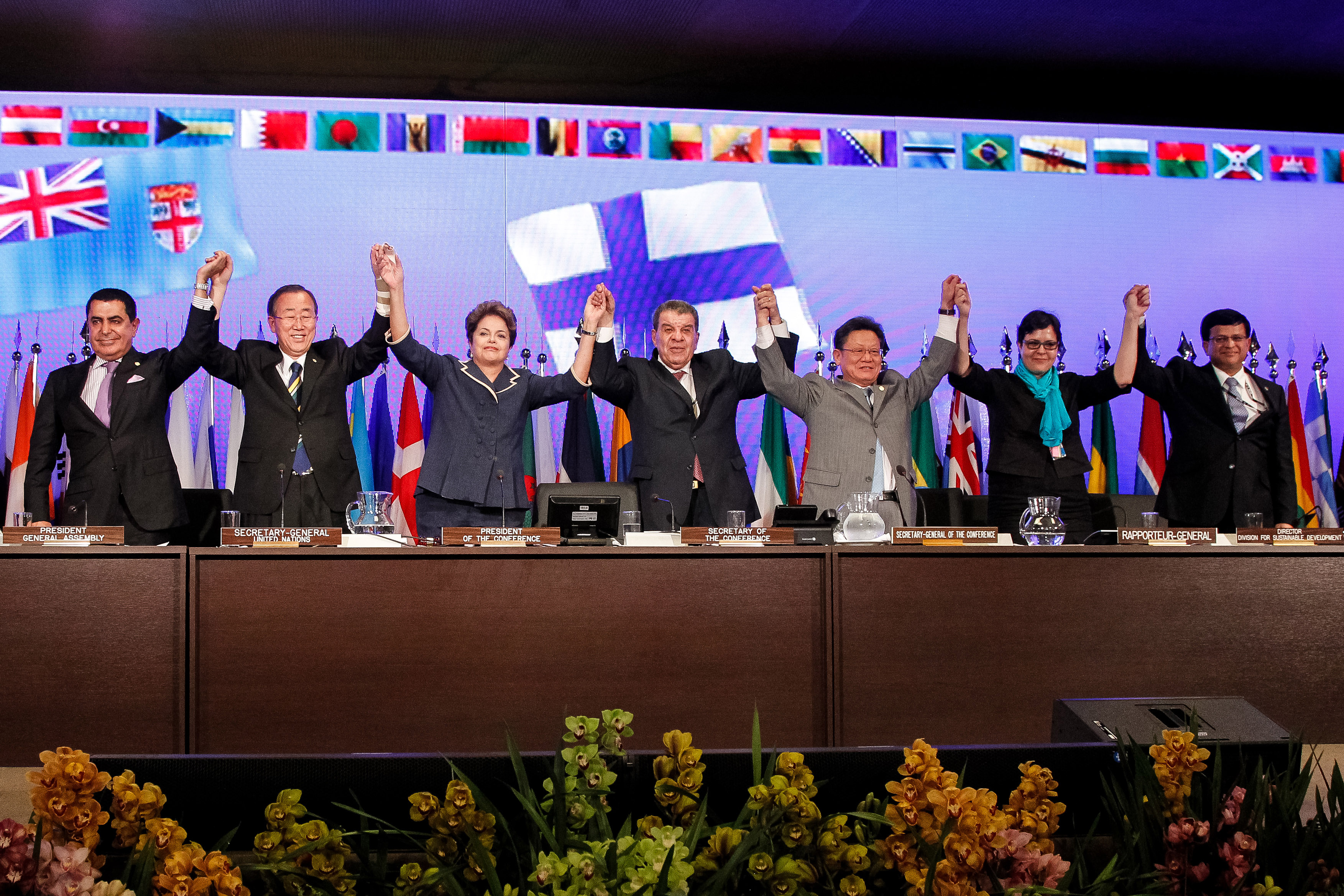 Presidenta Dilma Rousseff durante sexta Reunião Plenária - Sessão de Encerramento da Conferência. Rio de Janeiro - RJ, 22/06/2012