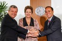 Presidenta Dilma Rousseff recebe Rodrigo Neves, prefeito eleito de Niterói - RJ e o vice-prefeito Axel Grael. Brasília - DF, 01/11/2012