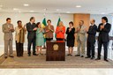 Presidenta Dilma Rousseff durante sanção do Projeto de Cotas Sociais. Brasília - DF, 29/08/2012
