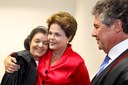 Presidenta Dilma Rousseff durante solenidade de posse dos ministros Cármen Lúcia e Marco Aurélio nos cargos de Presidenta e Vice-Presidente do Tribunal Superior Eleitoral. Brasília - DF, 18/04/2012