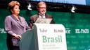 Presidenta Dilma Rousseff e o Sr. Juan Luis Cebriân, durante cerimônia de abertura do seminário " Brasil en la senda del crecimiento ", organizado pelos jornais El Pais e Valor Econômico. Madri - Espanha, 19/11/2012