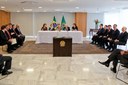 Presidenta Dilma Rousseff durante assinatura de termo de entendimento para ampliação de crédito fiscal dos estados do Acre, Amazonas, Bahia, Ceará, Mato Grosso, Paraíba, Pernambuco, Piauí, Rondônia e Sergipe. Brasília - DF, 27/10/2011