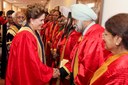 Presidenta Dilma Rousseff durante cerimônia de outorga do título de Doutora "Honoris Causa" pela Universidade de Délhi. Nova Délhi - Índia, 28/03/2012