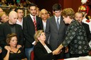 Presidenta Dilma Rousseff presta condolências à senhora Ivete Appel da Silveira, durante velório do Senador Luiz Henrique da Silveira. Joinville-SC, 11/05/2015