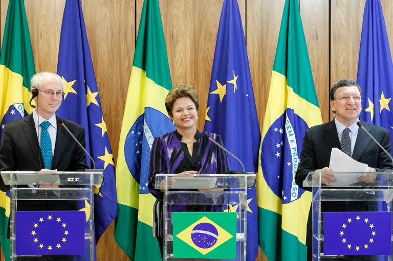  Presidenta Dilma Rousseff durante VI Reunião de Cúpula Brasil-União Europeia no Palácio do Planalto. Brasília - DF, 24/01/2013
