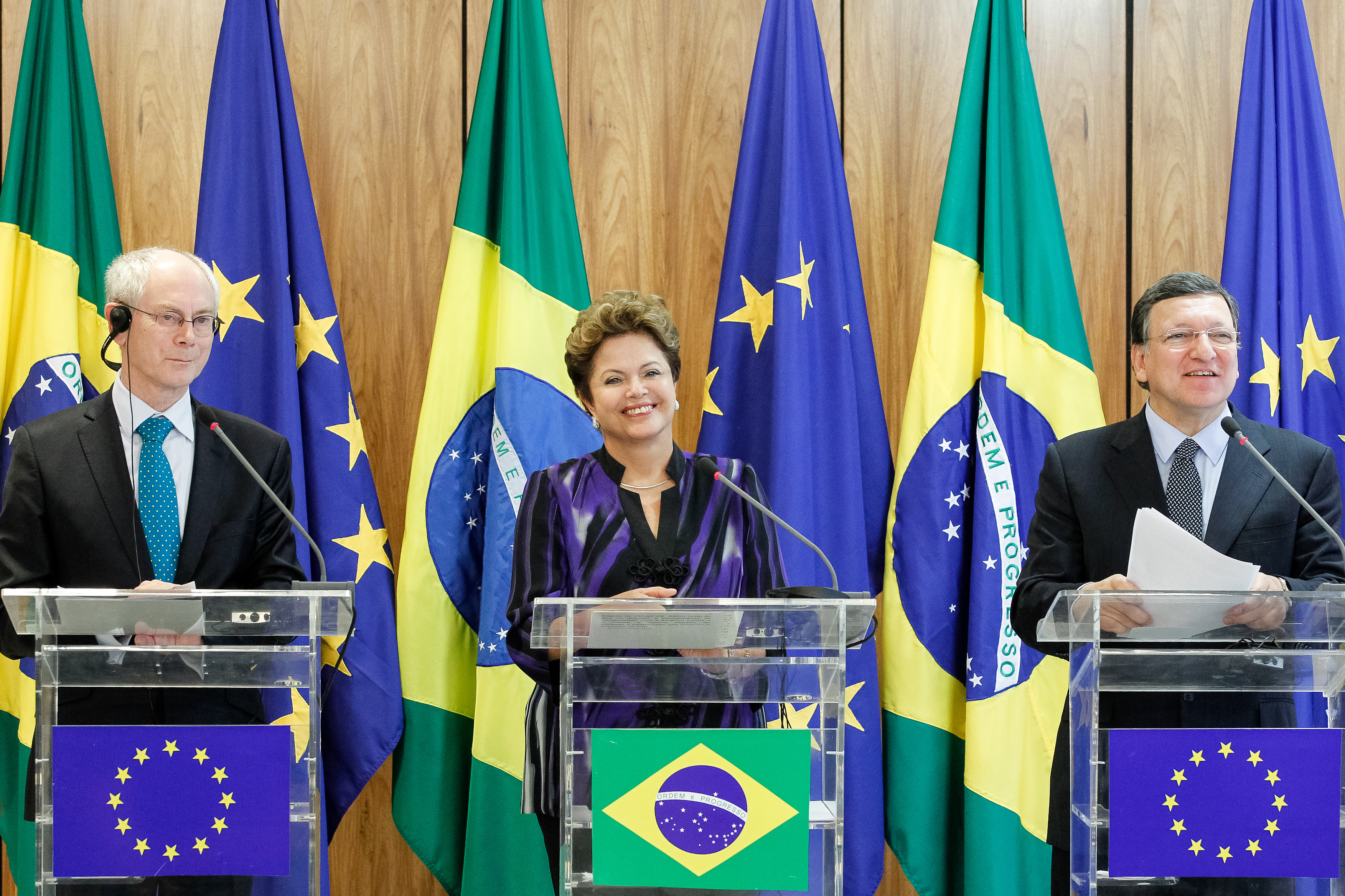  Presidenta Dilma Rousseff durante VI Reunião de Cúpula Brasil-União Europeia no Palácio do Planalto. Brasília - DF, 24/01/2013