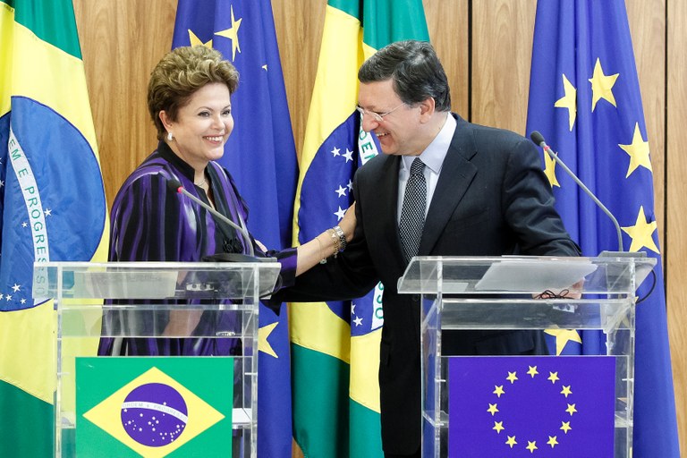 Presidenta Dilma Rousseff durante VI Reunião de Cúpula Brasil-União Europeia no Palácio do Planalto. Brasília - DF, 24/01/2013