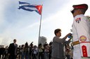 Presidenta Dilma Rousseff durante cerimônia de Oferenda Floral no Memorial José Martí. Havana - Cuba, 31/01/2012