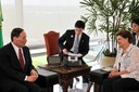 Presidenta Dilma Rousseff recebe o Wang Qishan Vice-Primeiro Ministro da China no Palácio do Planalto. Brasília - DF, 13/02/2012
