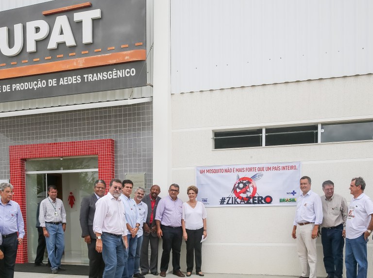  Presidenta Dilma Rousseff durante visita à Biofábrica Moscamed Brasil - Projeto Aedes Transgênico-PAT. Juazeiro-BA, 19/02/2016  