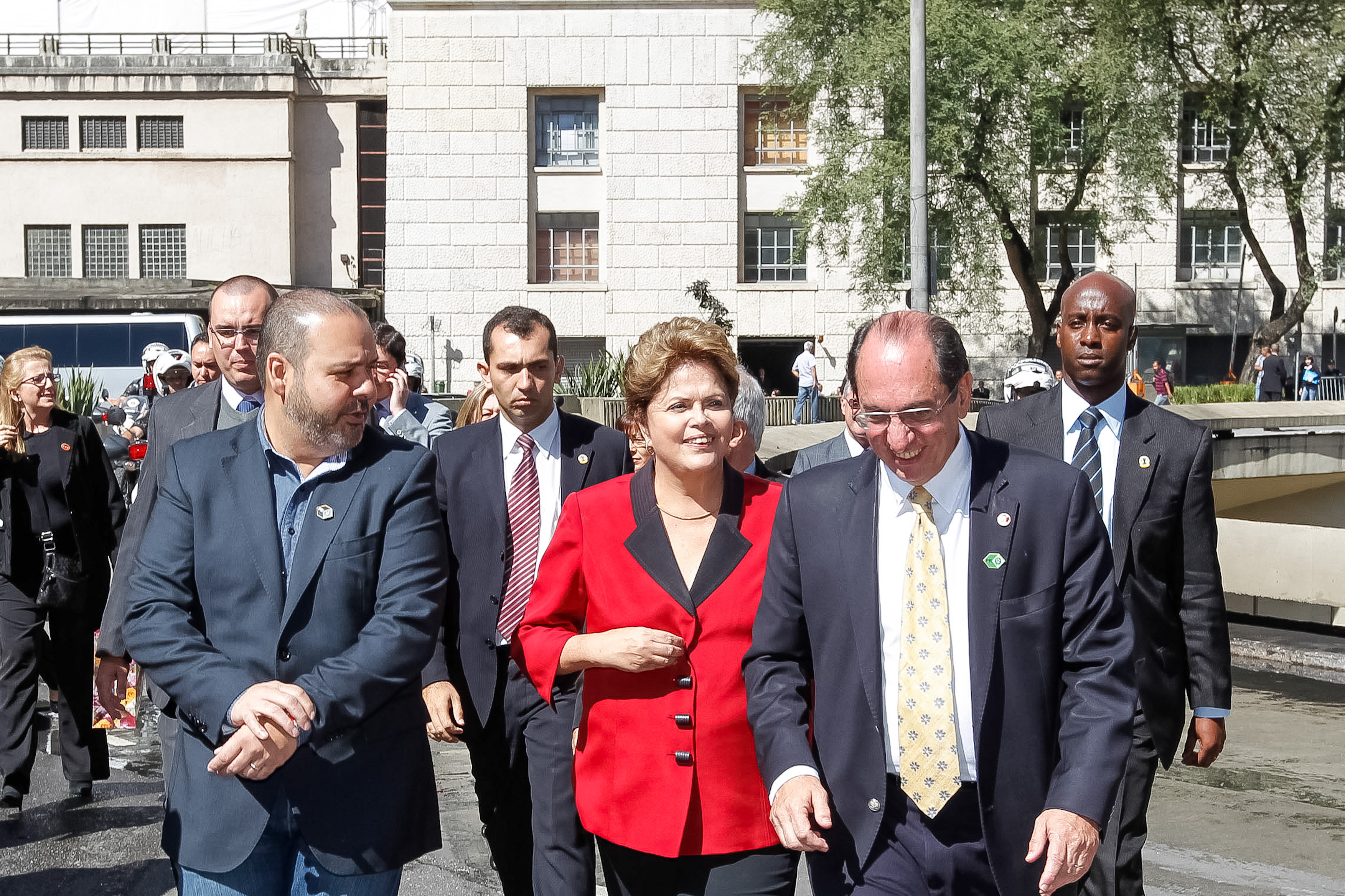 Presidenta Dilma Rousseff durante visita ao Sindicato dos Comerciários de São Paulo. São Paulo-SP, 31/07/2013