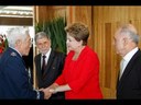 Presidenta Dilma discursa em cerimônia de cumprimentos de fim de ano das Forças Armadas