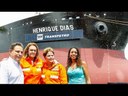 Presidenta Dilma ao batizar o navio Henrique Dias, no Estaleiro Atlântico Sul, em Ipojuca (PE)    