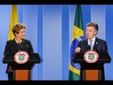 Presidenta Dilma faz declaração à imprensa na Colômbia