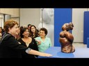 Presienta Dilma participa da abertura da exposição "Mulheres do Brasil" da  artista plástica Eliana Kertész 