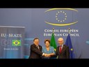 Presidenta Dilma concede entrevista coletiva sobre acordo entre Brasil e União Europeia, em Bruxelas, na Bélgica