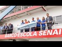 Presidenta Dilma concede entrevista coletiva ao visitar o Barco-Escola Samaúma II, em Manaus