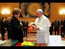 Presidenta Dilma concede entrevista coletiva após se encontrar com Papa Francisco, em Roma