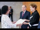 Presidenta Dilma em entrevista coletiva da entrega das credenciais dos embaixadores estrangeiros