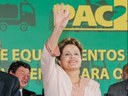Presidenta Dilma em Contagem (MG), durante entrega de máquinas para municípios mineiros