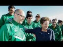 Presidenta Dilma, na viagem ao Chile para prestigiar a posse da presidenta Michelle Bachelet, concede entrevista após encontro com atletas dos Jogos Sul-Americanos