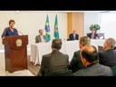 Presidenta Dilma enaltece relação republicana com São Paulo em assinatura de projetos de infraestrutura para o Estado