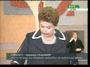 Presidenta Dilma Rousseff e o primeiro-ministro da Suécia em brinde no Itamaraty