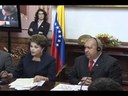 Declaração à imprensa da presidenta Dilma Rousseff, após reunião com o presidente da Venezuela, Hugo Chávez - Caracas/Venezuela 
