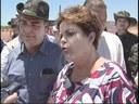 Entrevista coletiva concedida pela presidenta Dilma após visita às obras do Projeto de Integração do Rio São Francisco - Floresta/PE