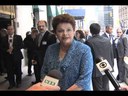 Entrevista coletiva concedida pela presidenta Dilma na chegada ao hotel Waldorf Astoria, após abertura do Debate Geral da 66ª Assembleia Geral das Nações Unidas - Nova York/EUA