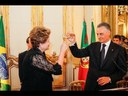 Brinde da presidenta Dilma durante jantar oferecido pelo presidente da República de Portugal e senhora, Maria Cavaco Silva, em Lisboa, Portugal
