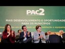 Discurso da Presidenta Dilma durante cerimônia de anúncio de investimentos do PAC para cidades do ABC e entrega de 100 máquinas retroescavadeiras a municípios de São Paulo