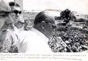 Presidente João Figueiredo acompanhado do governador José Maria Marin, participa de concentração popular em frente  a prefeitura municipal