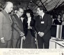 Presidente João Figueiredo acompanhado pelo governador Franco Montoro, visita a III Feira Internacional de Informática