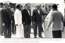 Presidente João Figueiredo descerra a placa alusiva à inauguração do terminal de container's