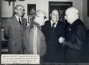 Presidente João Figueiredo e Aureliano Chaves na Gávea pequena, com ministros Leitão de Abreu e Danilo Venturini