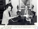 Presidente João Figueiredo recebe em audiência a ministra da educação e cultura, Esther de Figueiredo Ferraz