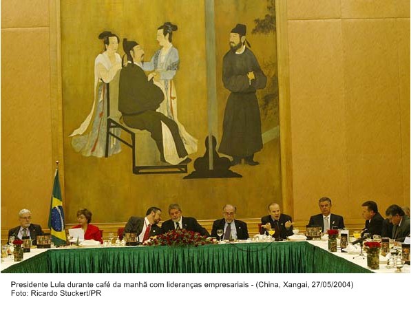 Presidente Lula durante café da manhã com lideranças presidenciais - China.