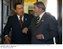 Presidente Lula conversa com Hugo Chaves durante a Cúpula Extraordinária das Américas.