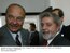 Presidente Lula e o presidente da França, Jacques Chirac, durante reunião de trabalho em Guadalajara.