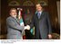 Presidente Lula e o presidente do México, Vicente Fox, durante encontro na Cúpula Extraordinária das Américas.