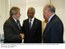 Presidente Lula cumprimenta o secretário-geral da ONU, Kofi Annan, durante encontro na sede da Organização das Nações Unidas.